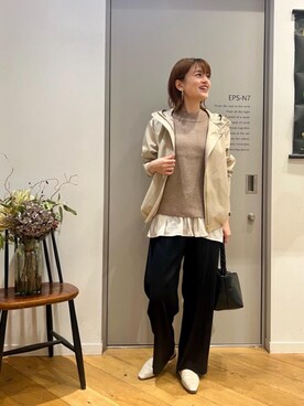 エールデルクールブラン天神地下街店スタッフさん(レディース・161cm)の秋コーディネート
