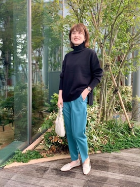 エールデルクールブラン天神地下街店スタッフさん（レディース・161cm）の秋コーディネート