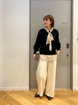 エールデルクールブラン天神地下街店スタッフさん（レディース・161cm）の秋コーディネート