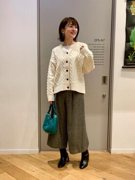 エールデルクールブラン天神地下街店スタッフさん(レディース・161cm)の秋コーディネート