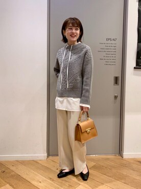 エールデルクールブラン天神地下街店スタッフさん（レディース・161cm）の秋コーディネート