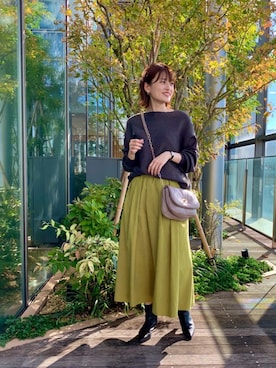 エールデルクールブラン天神地下街店スタッフさん(レディース・161cm)の秋コーディネート