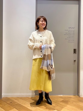 エールデルクールブラン天神地下街店スタッフさん（レディース・161cm）の冬コーディネート