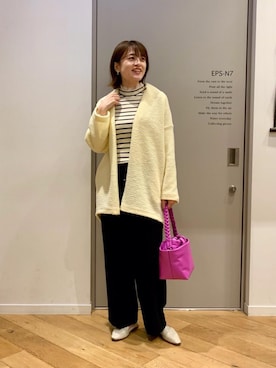 エールデルクールブラン天神地下街店スタッフさん（レディース・161cm）の冬コーディネート