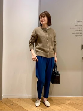 エールデルクールブラン天神地下街店スタッフさん(レディース・161cm)の冬コーディネート