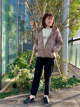 エールデルクールブラン天神地下街店スタッフさん(レディース・161cm)の冬コーディネート