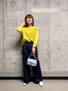 エールデルクールブラン天神地下街店スタッフさん（レディース・161cm）の冬コーディネート