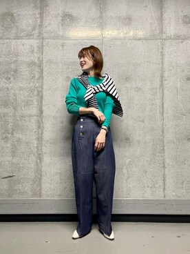 エールデルクールブラン天神地下街店スタッフさん（レディース・161cm）の春コーディネート