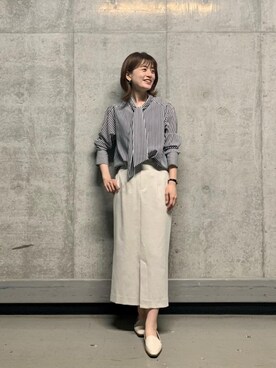 エールデルクールブラン天神地下街店スタッフさん（レディース・161cm）の春コーディネート