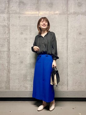 エールデルクールブラン天神地下街店スタッフさん（レディース・161cm）の春コーディネート