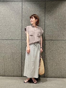 エールデルクールブラン天神地下街店スタッフさん（レディース・161cm）の春コーディネート