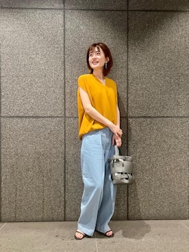 エールデルクールブラン天神地下街店スタッフさん（レディース・161cm）の夏コーディネート
