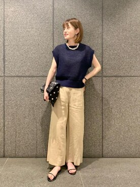 エールデルクールブラン天神地下街店スタッフさん（レディース・161cm）の夏コーディネート