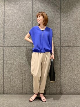 エールデルクールブラン天神地下街店スタッフさん（レディース・161cm）の夏コーディネート