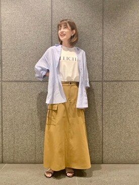 エールデルクールブラン天神地下街店スタッフさん(レディース・161cm)の夏コーディネート