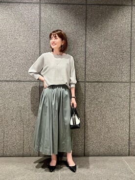 エールデルクールブラン天神地下街店スタッフさん（レディース・161cm）の夏コーディネート