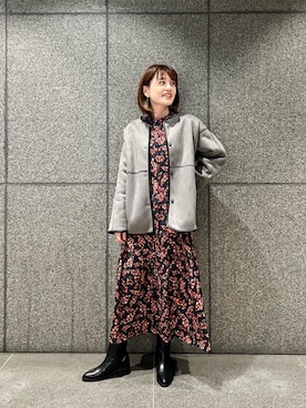 エールデルクールブラン天神地下街店スタッフさん(レディース・161cm)の秋コーディネート