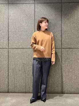 エールデルクールブラン天神地下街店スタッフさん(レディース・161cm)の秋コーディネート