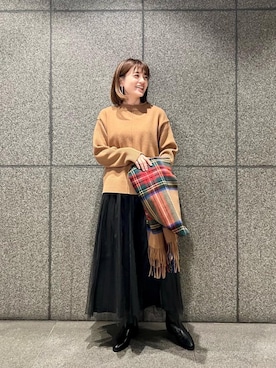 エールデルクールブラン天神地下街店スタッフさん(レディース・161cm)の秋コーディネート