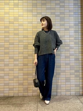 エールデルクールブラン天神地下街店スタッフさん（レディース・161cm）の秋コーディネート