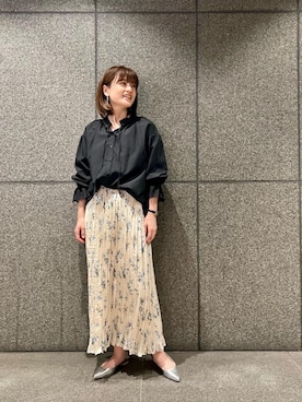 エールデルクールブラン天神地下街店スタッフさん(レディース・161cm)の冬コーディネート