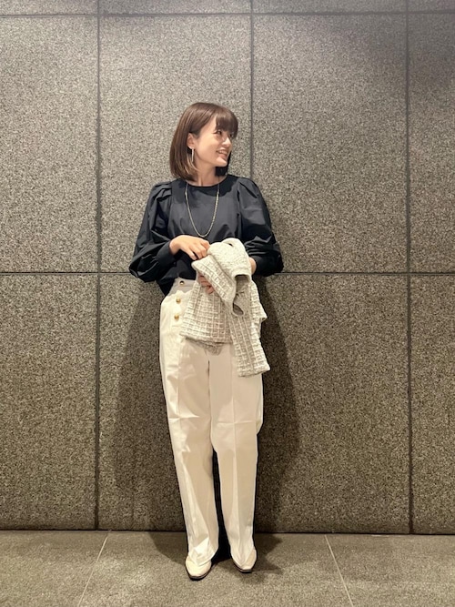 le.coeur blancエールデルクールブラン天神地下街店スタッフさんのその他パンツ「マリンワイドパンツ(le.coeur blanc|ルクールブラン)」を使ったコーディネート