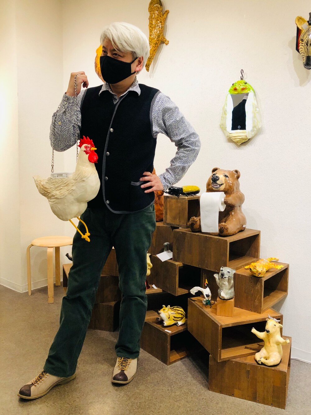 「カジュアル、古着MIX」｜「BACK NUMBERのアイテム（シャツ/ブラウス、ホワイト系）」を使った、Y.Sasakiさん（メンズ・169cm）の春コーディネートの1枚目の写真
