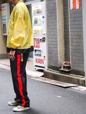「CONVERSE（コンバース）のアイテム（ジャージ）」を使った、Kimさん（メンズ・178cm）の秋コーディネート