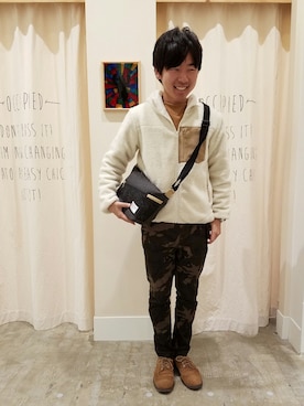 「coenスタッフスタイリング」｜「アイテム（その他）」を使った、ポメたろう。【coen】さん（メンズ・166cm）の冬コーディネート