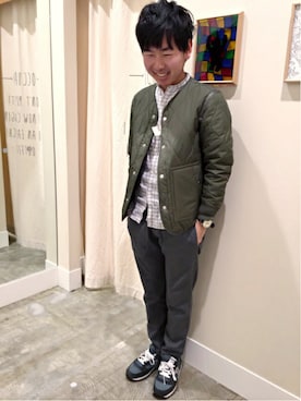 「coenスタッフスタイリング」｜「アイテム（その他）」を使った、ポメたろう。【coen】さん（メンズ・166cm）の冬コーディネート