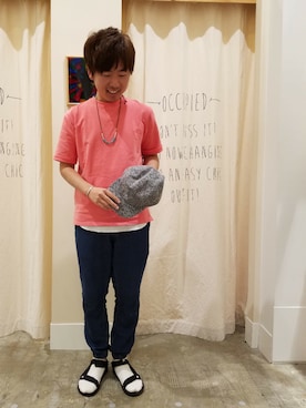 「coenスタッフスタイリング」｜「アイテム（その他）」を使った、ポメたろう。【coen】さん（メンズ・166cm）の春コーディネート