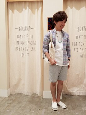 「coenスタッフスタイリング」｜「アイテム（その他）」を使った、ポメたろう。【coen】さん（メンズ・166cm）の春コーディネート