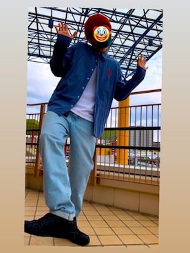 「UU（ユニクロ　アンダーカバー）のアイテム（パンツ）」を使った、まてゅさん（メンズ・175cm）の夏コーディネート