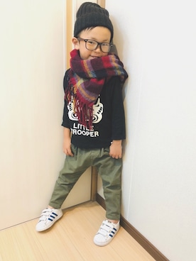 「オシャレパッソ」｜aaoshanさん（キッズ・100cm）の秋コーディネート