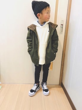 aaoshanさん（キッズ・100cm）の冬コーディネート