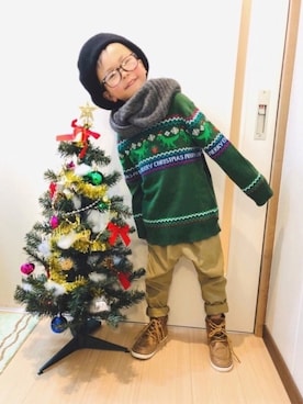 aaoshanさん（キッズ・100cm）の冬コーディネート