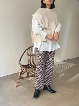 「Shelly island（シェリーアイランド）のアイテム」を使った、ほしかよさん（レディース・168cm）の冬コーディネート