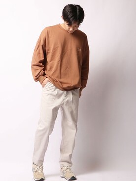 Peanuts スヌーピークルーネックスウェットトレーナーを使ったショップスタッフの人気ファッションコーディネート Wear