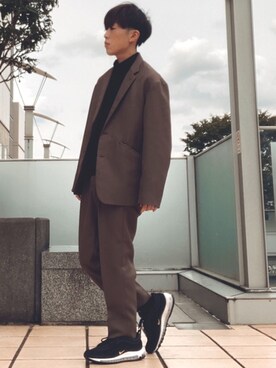 「UNIQLO（ユニクロ）の50色ソックス（消臭機能付き）（ソックス/靴下）」を使った、梅雨さん（メンズ・158cm）の秋コーディネート