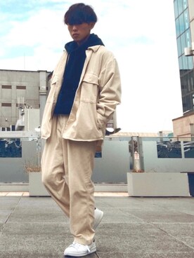 「UNIQLO（ユニクロ）の50色ソックス（消臭機能付き）（ソックス/靴下）」を使った、梅雨さん（メンズ・158cm）の秋コーディネート