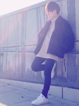 「UNIQLO（ユニクロ）の50色ソックス（消臭機能付き）（ソックス/靴下）」を使った、梅雨さん（メンズ・158cm）の秋コーディネート