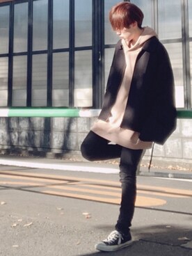 「UNIQLO（ユニクロ）の50色ソックス（消臭機能付き）（ソックス/靴下）」を使った、梅雨さん（メンズ・158cm）の秋コーディネート