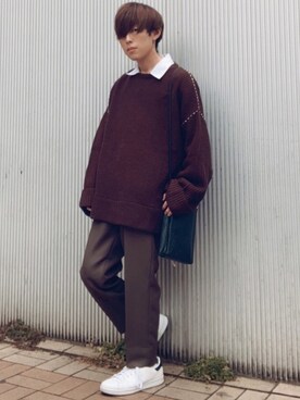 「UNIQLO（ユニクロ）の50色ソックス（消臭機能付き）（ソックス/靴下）」を使った、梅雨さん（メンズ・158cm）の秋コーディネート