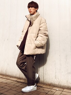 「UNIQLO（ユニクロ）の50色ソックス（消臭機能付き）（ソックス/靴下）」を使った、梅雨さん（メンズ・158cm）の冬コーディネート