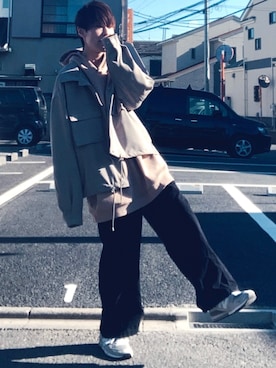 「anown（アノン）のアイテム（ジャケット/アウター）」を使った、梅雨さん（メンズ・158cm）の冬コーディネート