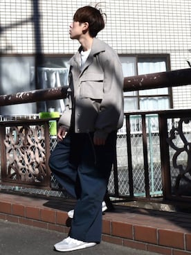 「anown（アノン）のアイテム（ジャケット/アウター）」を使った、梅雨さん（メンズ・158cm）の冬コーディネート