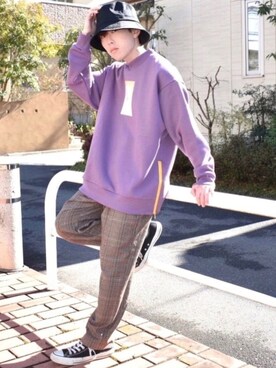 「UNIQLO（ユニクロ）の50色ソックス（消臭機能付き）（ソックス/靴下）」を使った、梅雨さん（メンズ・158cm）の冬コーディネート