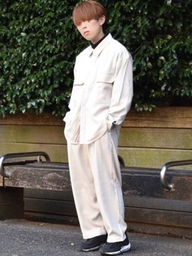 「UNIQLO（ユニクロ）の50色ソックス（消臭機能付き）（ソックス/靴下）」を使った、梅雨さん（メンズ・158cm）の春コーディネート