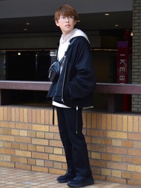 「UNIQLO（ユニクロ）の50色ソックス（消臭機能付き）（ソックス/靴下）」を使った、梅雨さん（メンズ・158cm）の春コーディネート