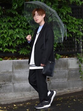 「UNIQLO（ユニクロ）の50色ソックス（消臭機能付き）（ソックス/靴下）」を使った、梅雨さん（メンズ・158cm）の春コーディネート